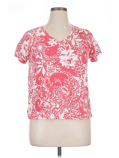 Pre-owned Escada Short Sleeve Blouse In Pink