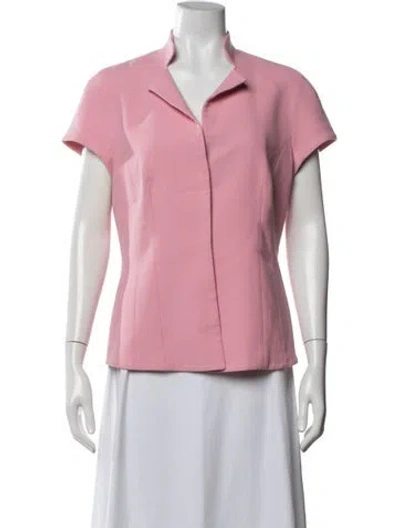 Pre-owned Escada Short Sleeve Top In Pink