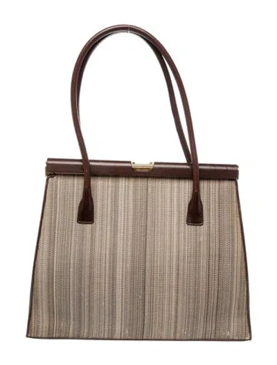 Pre-owned Escada Shoulder Bag In Neutrals