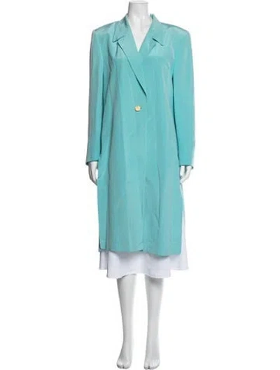Pre-owned Escada Silk Blazer In Blue