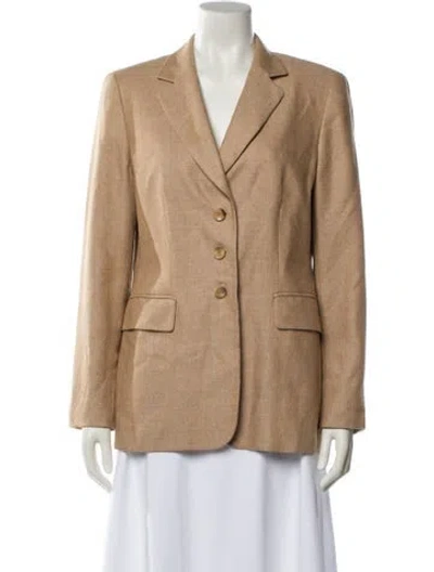 Pre-owned Escada Silk Blazer In Neutral