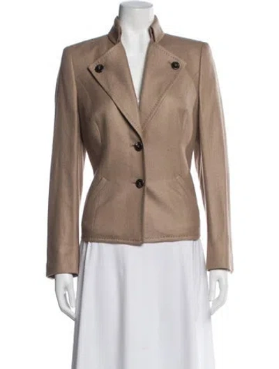 Pre-owned Escada Silk Blazer In Neutral