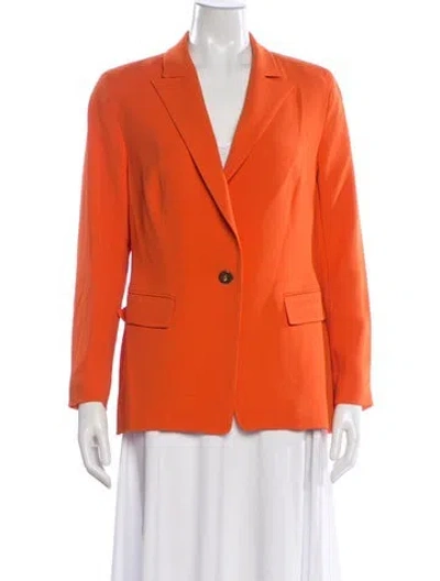 Pre-owned Escada Silk Blazer In Orange