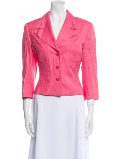 Pre-owned Escada Silk Blazer In Pink