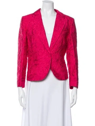 Pre-owned Escada Silk Blazer In Pink