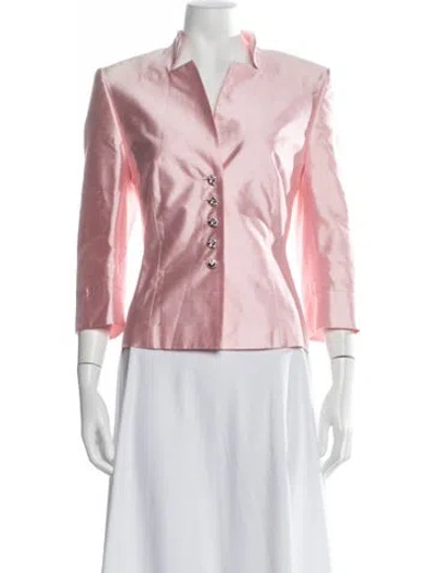Pre-owned Escada Silk Blazer In Pink