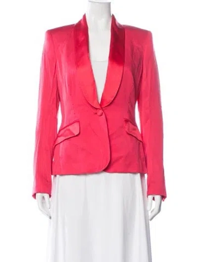Pre-owned Escada Silk Blazer In Red