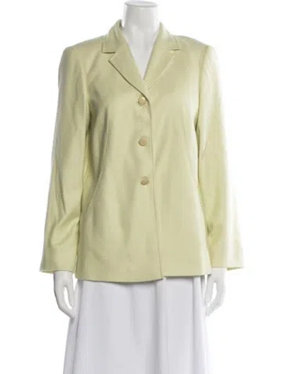 Pre-owned Escada Silk Blazer W/ Tags In Green