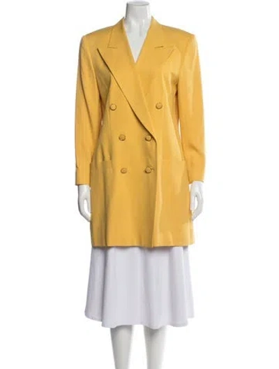Pre-owned Escada Silk Blazer In Yellow