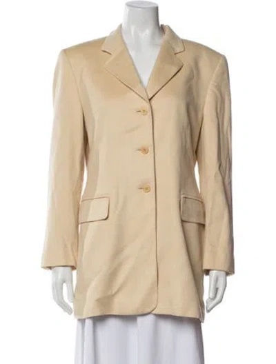 Pre-owned Escada Silk Coat In Neutrals