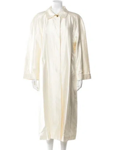 Pre-owned Escada Silk Coat In Yellow