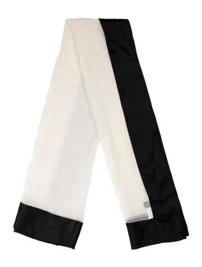 Pre-owned Escada Silk Colorblock Pattern Shawl