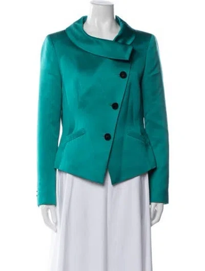 Pre-owned Escada Silk Jacket In Green