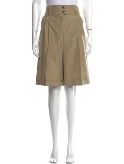 Pre-owned Escada Silk Knee-length Shorts In Neutral