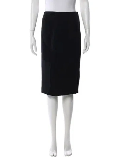 Pre-owned Escada Silk Knee-length Skirt In Blue