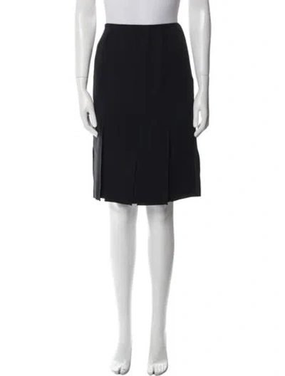 Pre-owned Escada Silk Knee-length Skirt In Blue