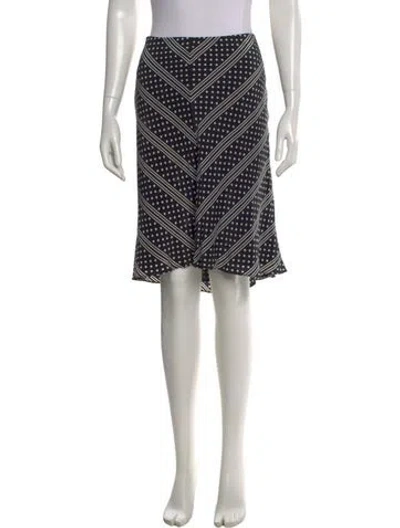 Pre-owned Escada Silk Knee-length Skirt In Blue