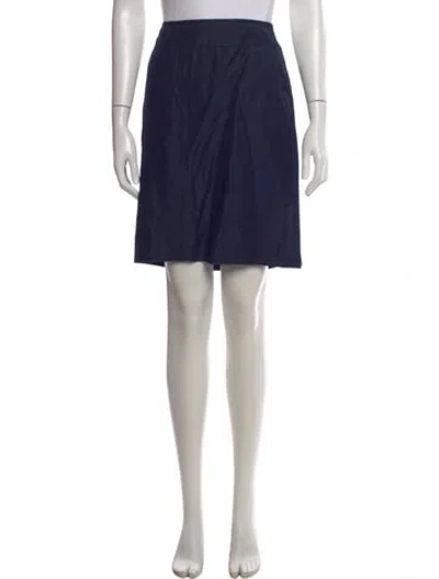 Pre-owned Escada Silk Knee-length Skirt In Blue