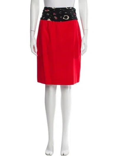 Pre-owned Escada Silk Knee-length Skirt In Pink