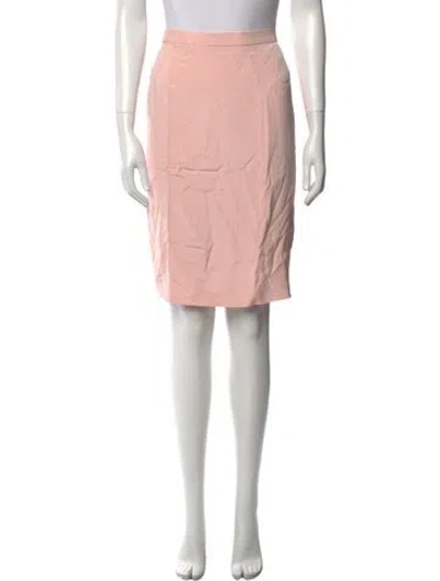 Pre-owned Escada Silk Knee-length Skirt In Pink