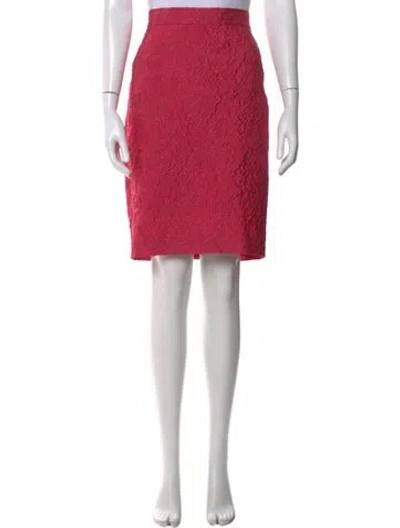 Pre-owned Escada Silk Knee-length Skirt In Pink