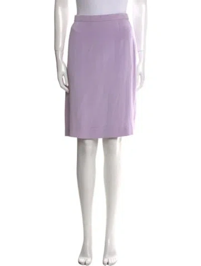 Pre-owned Escada Silk Knee-length Skirt In Purple