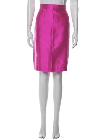 Pre-owned Escada Silk Knee-length Skirt In Purple