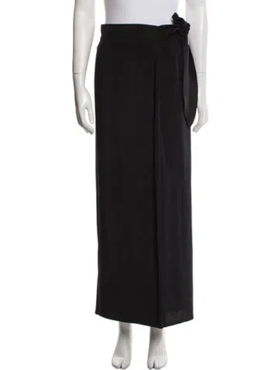 Pre-owned Escada Silk Long Skirt In Blue