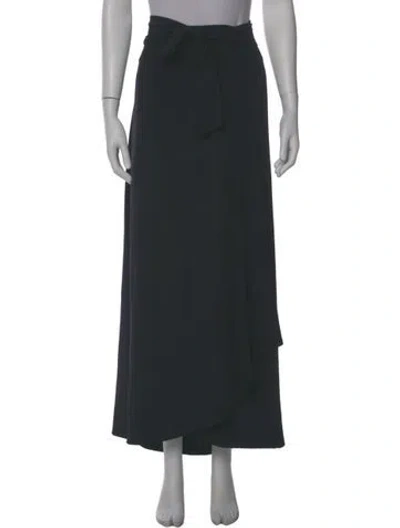 Pre-owned Escada Silk Long Skirt In Blue