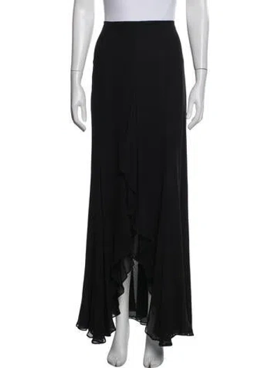 Pre-owned Escada Silk Long Skirt In Blue