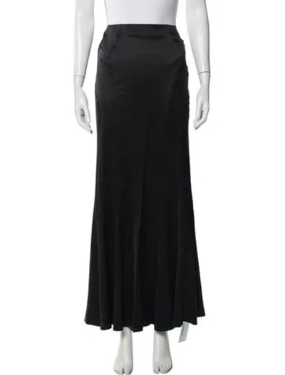 Pre-owned Escada Silk Long Skirt In Gray