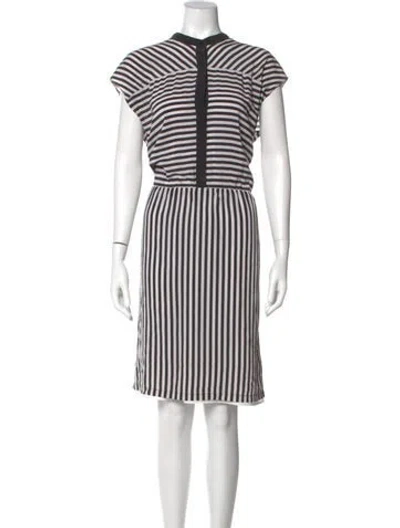 Pre-owned Escada Silk Midi Length Dress In Multi