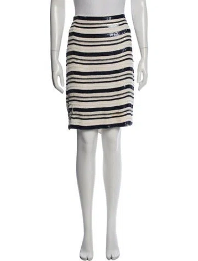 Pre-owned Escada Silk Mini Skirt In Neutrals