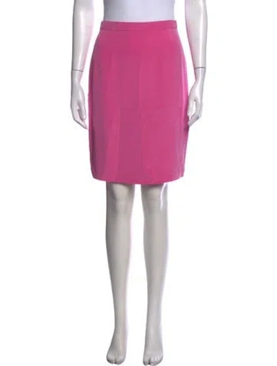 Pre-owned Escada Silk Mini Skirt In Pink