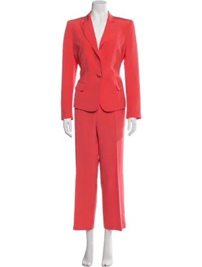 Pre-owned Escada Silk Pant Set In Orange