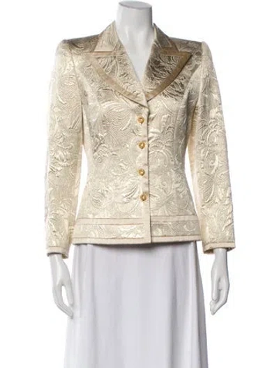 Pre-owned Escada Silk Printed Blazer