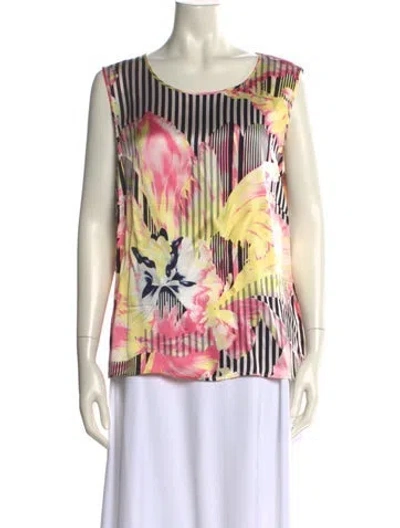 Pre-owned Escada Silk Printed Blouse In Multi