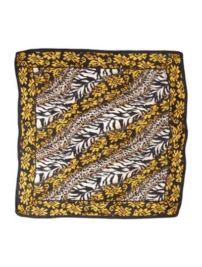 Pre-owned Escada Silk Printed Scarf In Multi