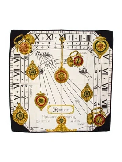 Pre-owned Escada Silk Printed Scarf In Neutral