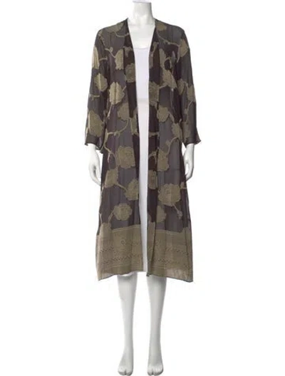 Pre-owned Escada Silk Printed Sweater In Multi