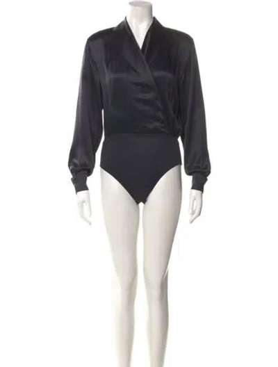 Pre-owned Escada Silk Short Sleeve Blouse In Black