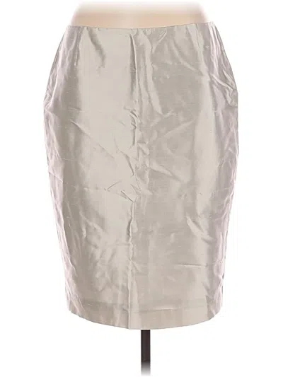 Pre-owned Escada Silk Skirt In Gold