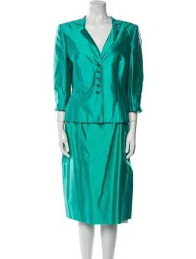 Pre-owned Escada Silk Skirt Suit