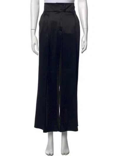 Pre-owned Escada Silk Wide Leg Pants In Blue