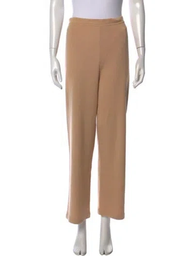 Pre-owned Escada Silk Wide Leg Pants In Neutrals