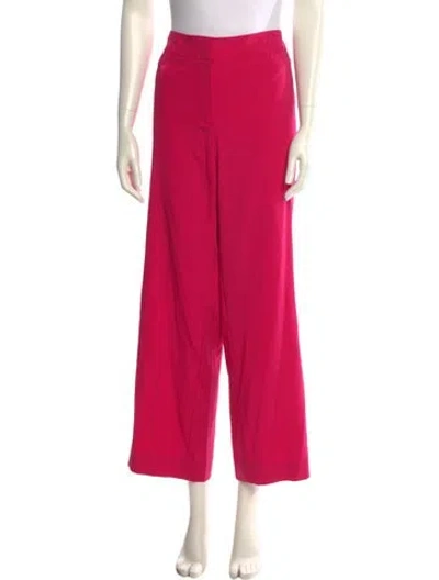 Pre-owned Escada Silk Wide Leg Pants In Pink