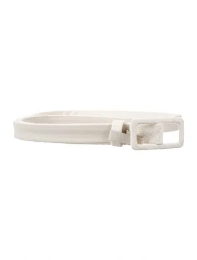 Pre-owned Escada Skinny Belt In Neutral