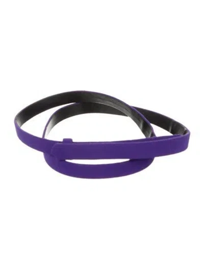 Pre-owned Escada Skinny Belt In Purple