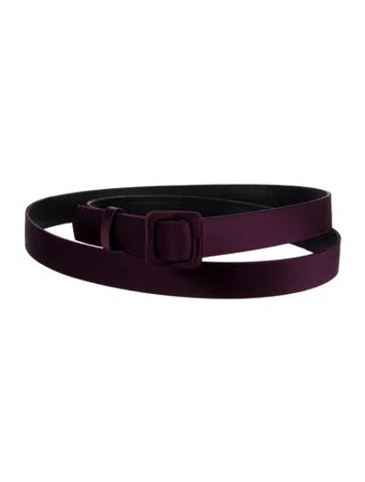 Pre-owned Escada Skinny Leather Waist Belt In Multi