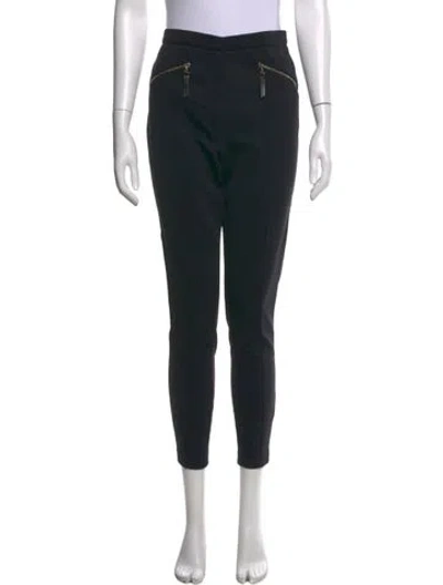 Pre-owned Escada Skinny Leg Pants In Black